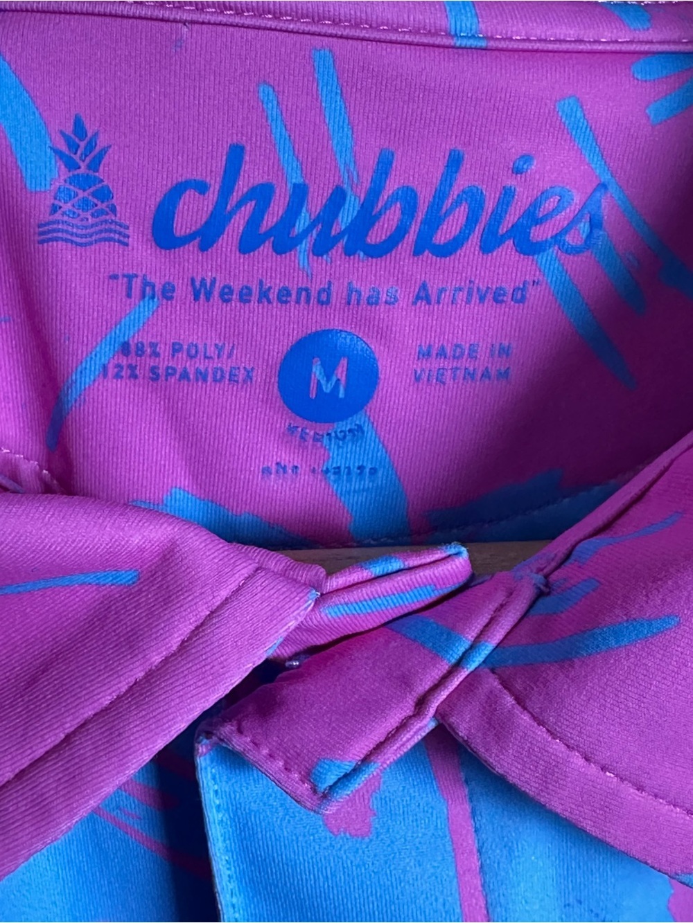 Chubbies The Electric Slide Performance Polo M Resort-wear Casual - Picture 7 of 10